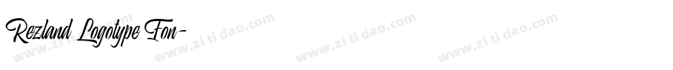 Rezland Logotype Fon字体转换